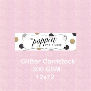 5 Sheets of Premium Glitter Cardstock, 28 X 24 Large, 300 GSM. Your Choice  of Gold, Silver or Black for Cricut Venture 