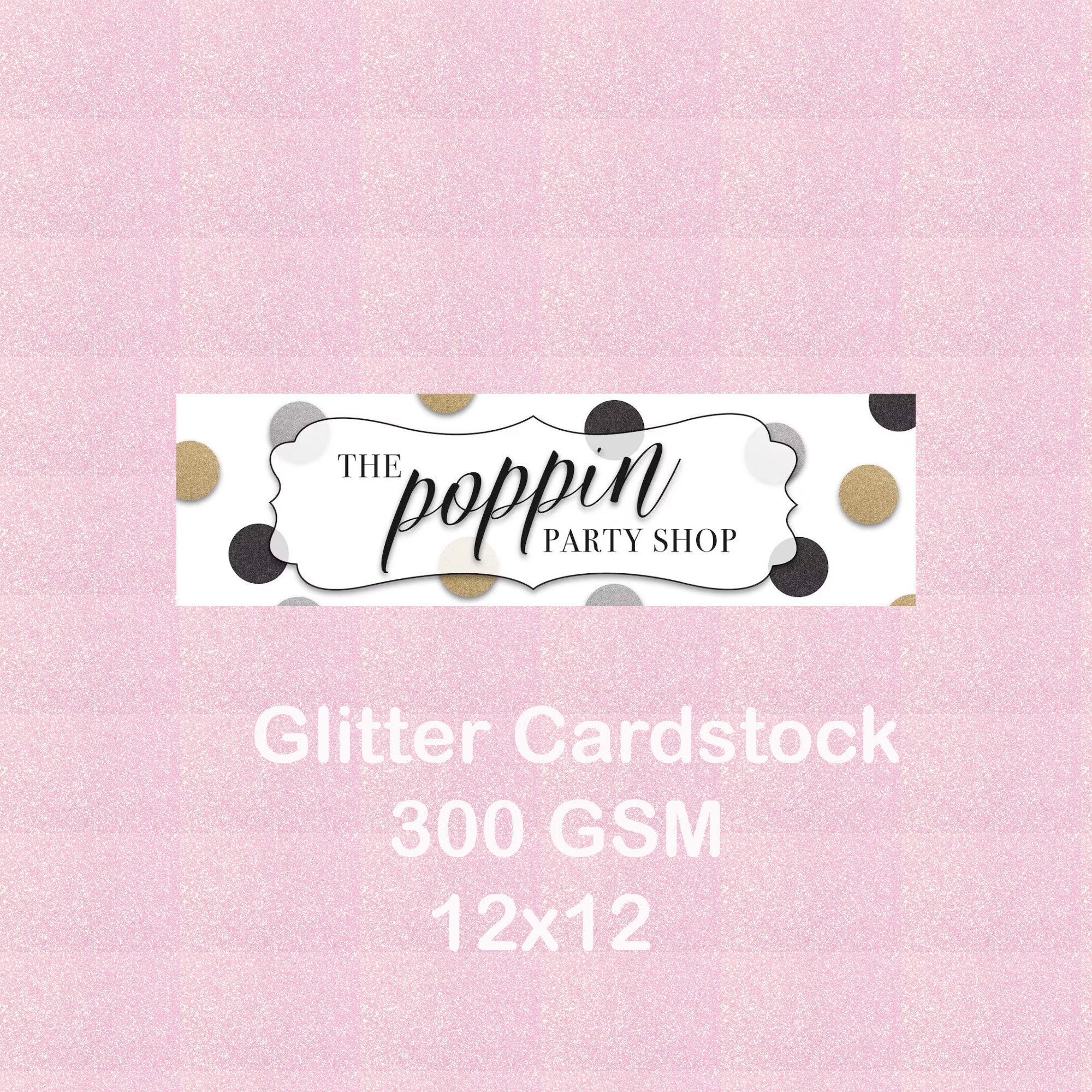12x12 Blue Glitter Cardstock, 300gsm Cardstock, Premium Glitter