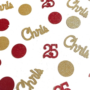 Udo Schmidt 50. Geburtstag Konfetti Tischdekoration – Buntes Plastik-Konfetti, 25g, 1x1cm