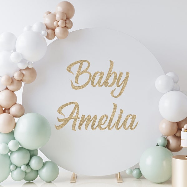 Personalized Backdrop Letters for Balloon Arch and/or Signs for Birthday Party, Baptisms, Christenings, First Communion, Baby Shower Decor