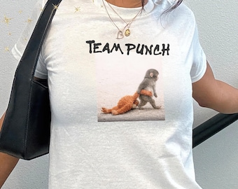Team Punch Baby Tee, Baby Monkey Punch Shirt