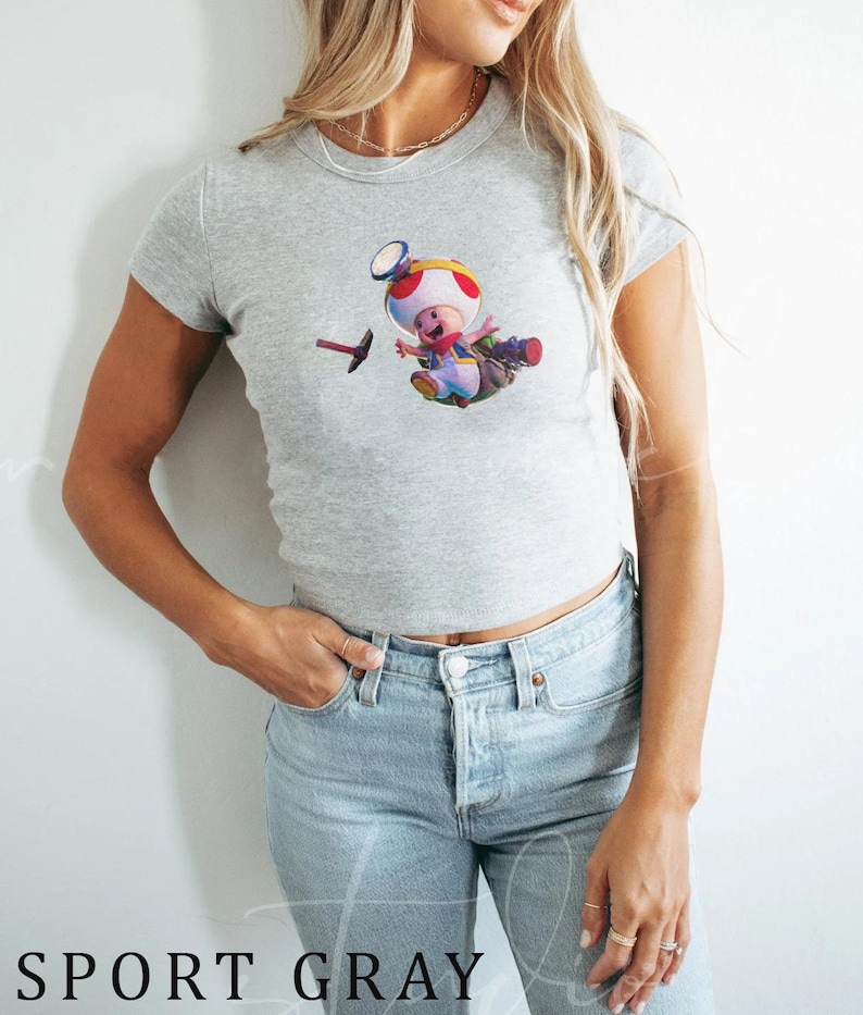 Super Mario Galaxy Baby Tee, Mario Baby tee, All characters Mario Peach Nintendo Mario World, Epic Universe Shirt, Mario Women Shirt image 3