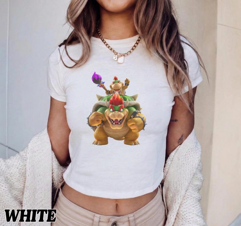 Super Mario Galaxy Baby Tee, Mario Baby tee, All characters Mario Peach Nintendo Mario World, Epic Universe Shirt, Mario Women Shirt image 5