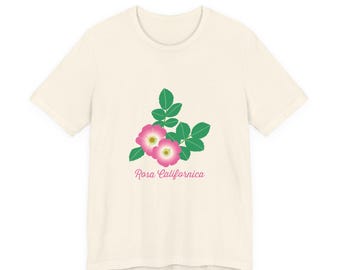 Camiseta Rosa Silvestre Califórnia | Camiseta com estampa Rosa Californica