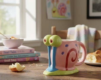 Cute Snail Ceramic Mug