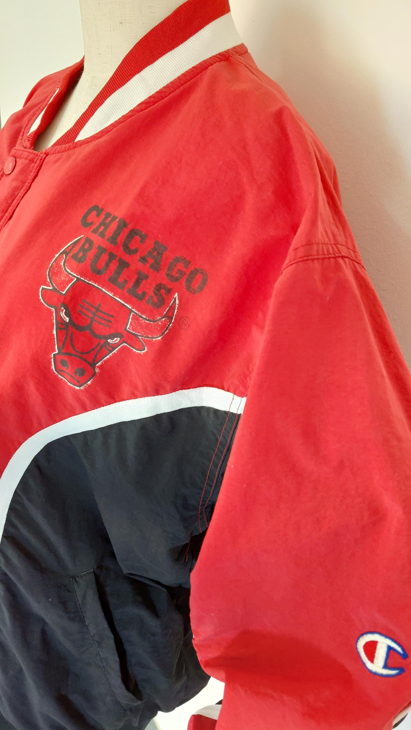 Vintage Chicago Bulls X Champions Jacket 90s NBA Warm Up - Etsy