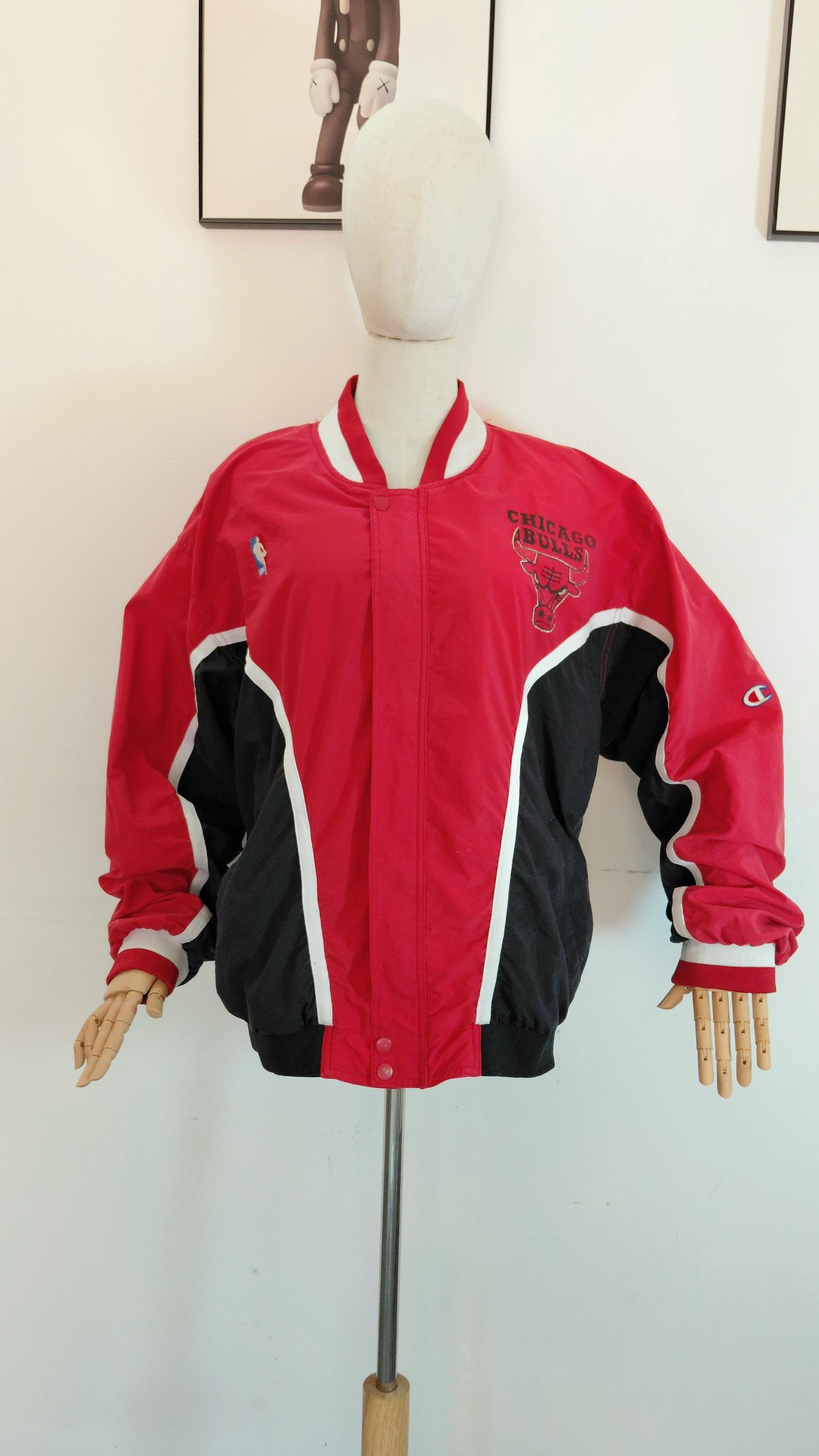 Vintage Chicago Bulls X Champions Jacket 90s NBA Warm Up - Etsy