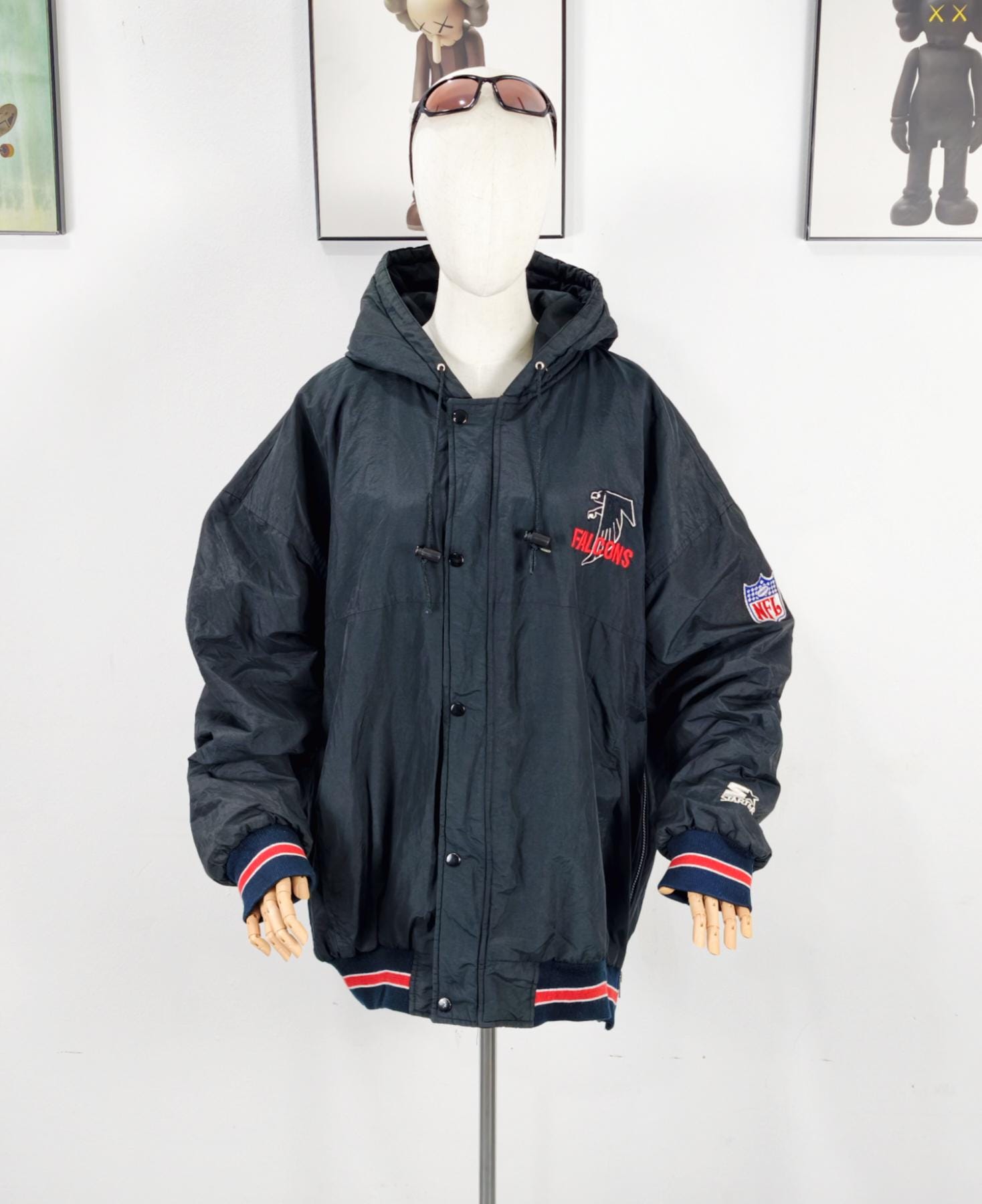 Rare 90s Atlanta Falcons Starter Jacket Full Zipper NFL - Etsy