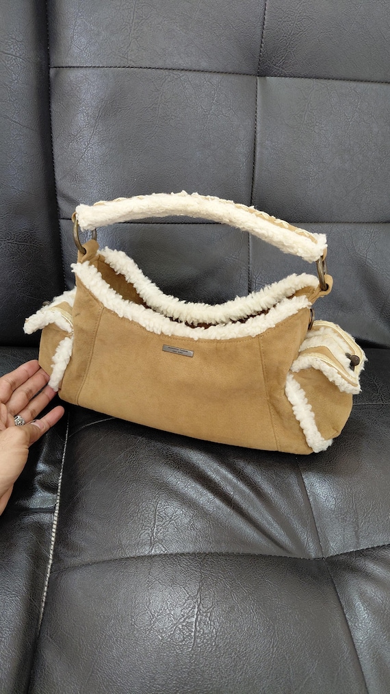 Samantha Thavasa Bags Samantha Thavasa Cream Woven Shoulder Bag
