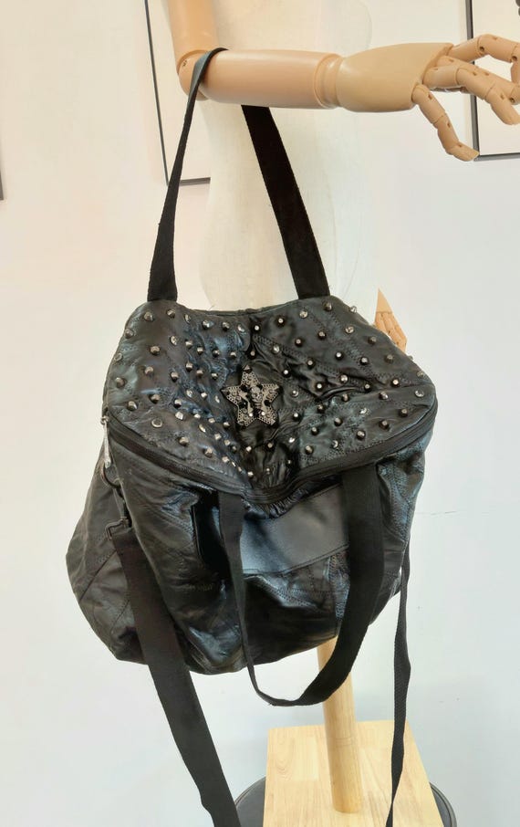 バッグ TRES Studded Leather Tote Bag Y2K Rare TRES Studded Leather Tote Bag Y2K Rare TRES Studded Leather Tote