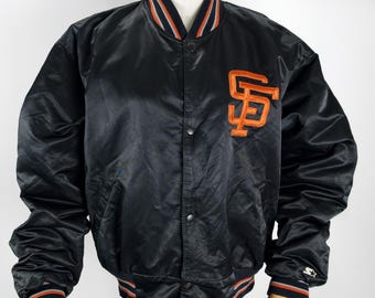 Vintage 90s San Francisco Giants Starter Black Orange Jacket - Etsy
