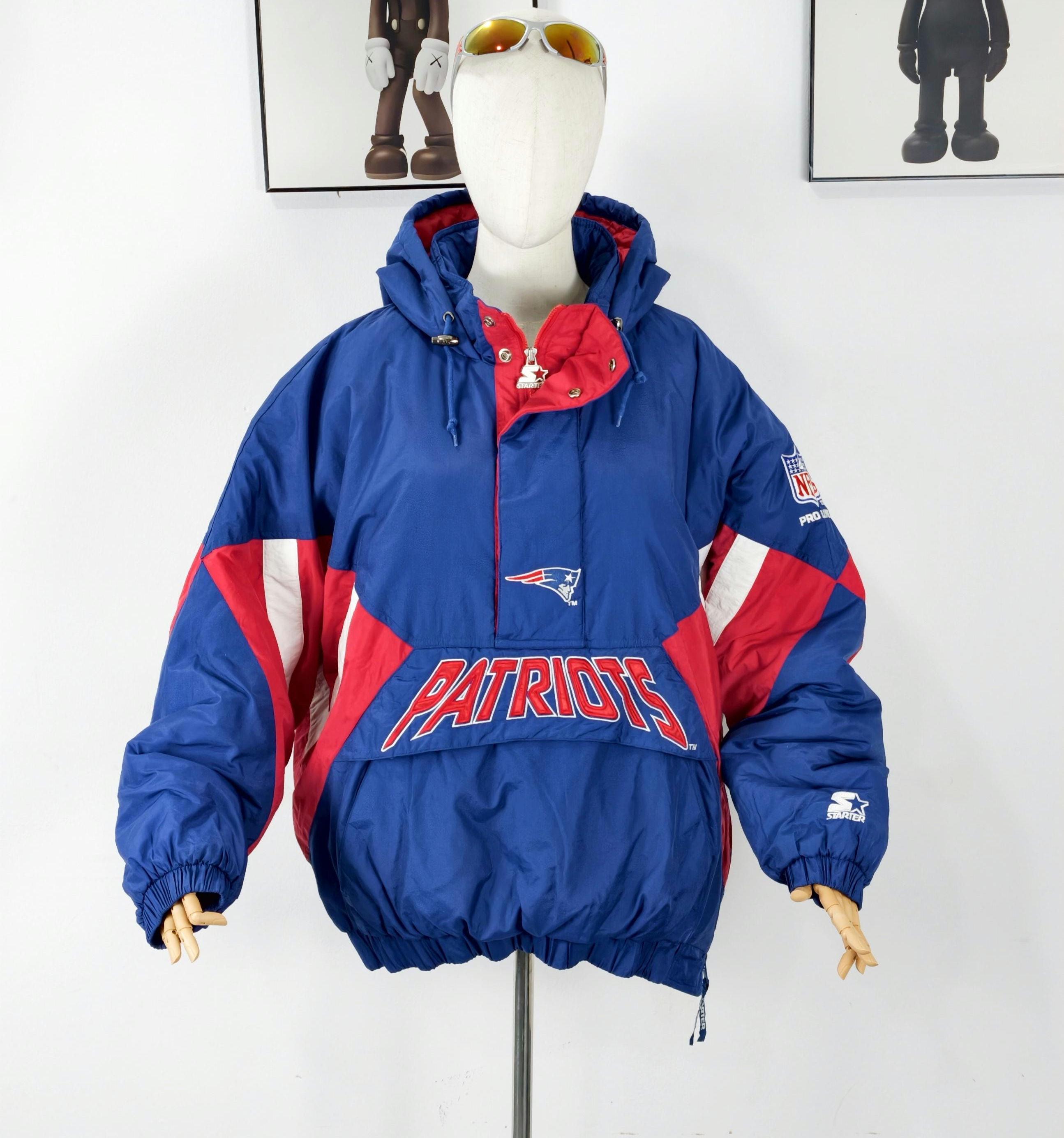 Vintage 90s New England Patriots Starter Pullover Jacket Pro Line