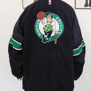 Sällsynt vintage Boston Celtic-tröja från 90-talet, vadderad jacka