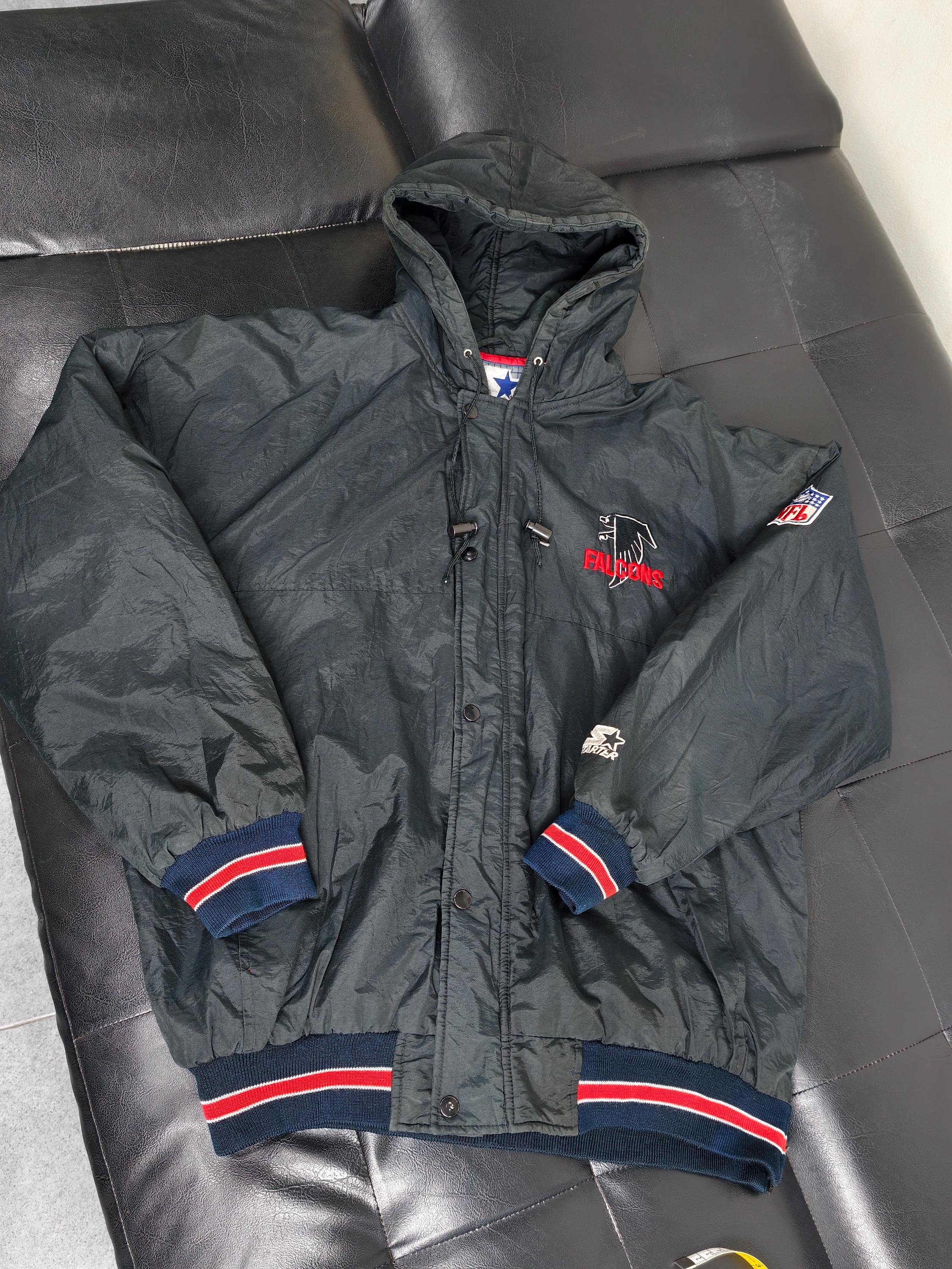 Rare 90s Atlanta Falcons Starter Jacket Full Zipper NFL - Etsy