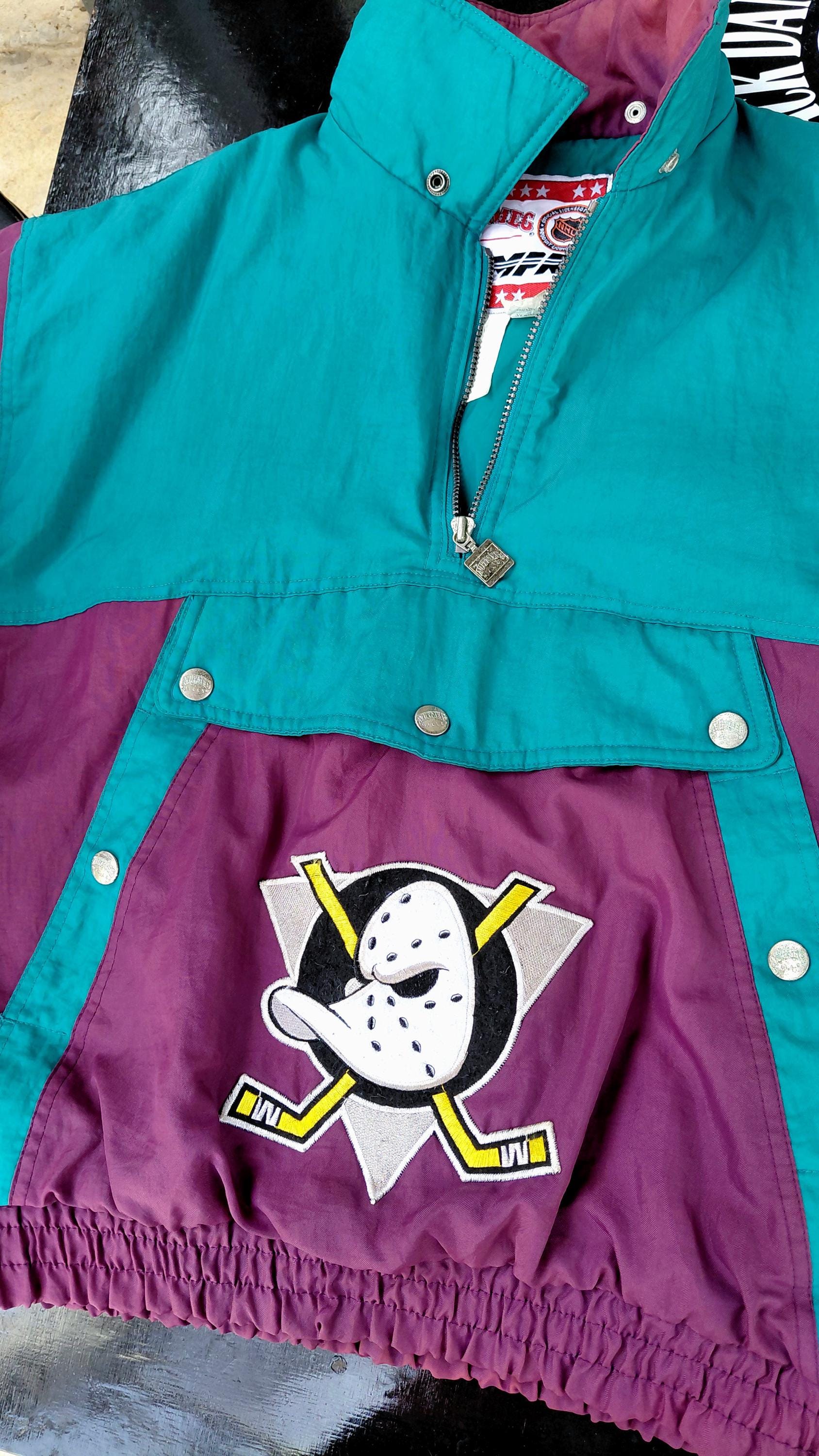 Vintage 90s the Mighty Ducks Big Logo Pullover Jacket by NUTMEG 