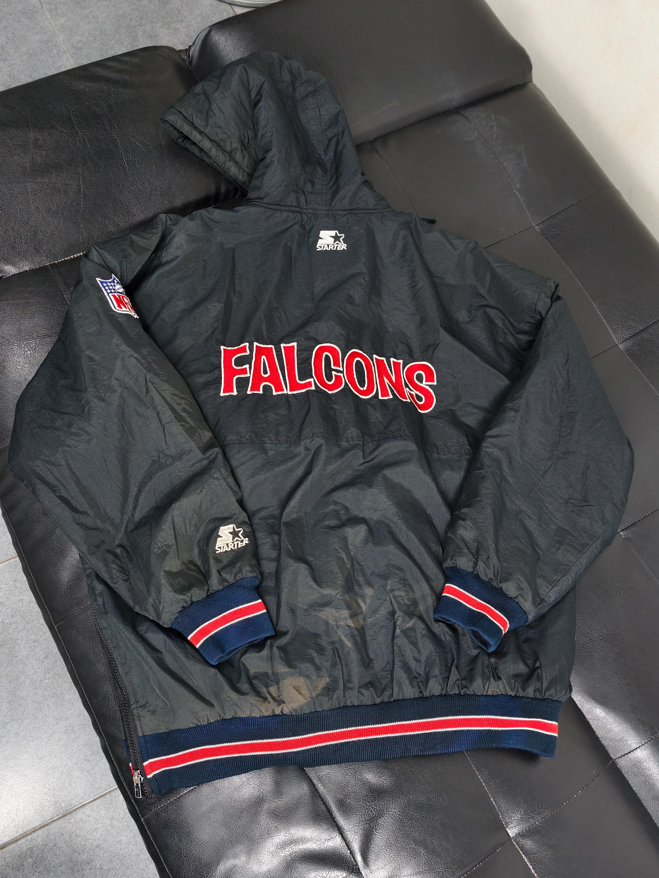 Rare 90s Atlanta Falcons Starter Jacket Full Zipper NFL - Etsy