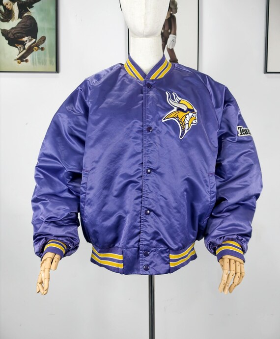 chalk line スタジャン NFL 90s USA製 VIKINGS L Vintage 90s Chalk Line NFN Minnesota Vikings Jacket Purple - Etsy