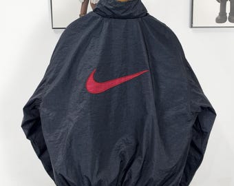 Vintage Nike jaren 90 swoosh-bomberjack