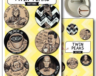 Twin Peaks (6-Pack) - Pins