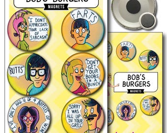 Bob's Burgers (6-Pack) - Magnets