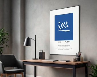 Impresión de arte kanji japonés, caligrafía zen, decoración wabi-sabi (descarga digital)