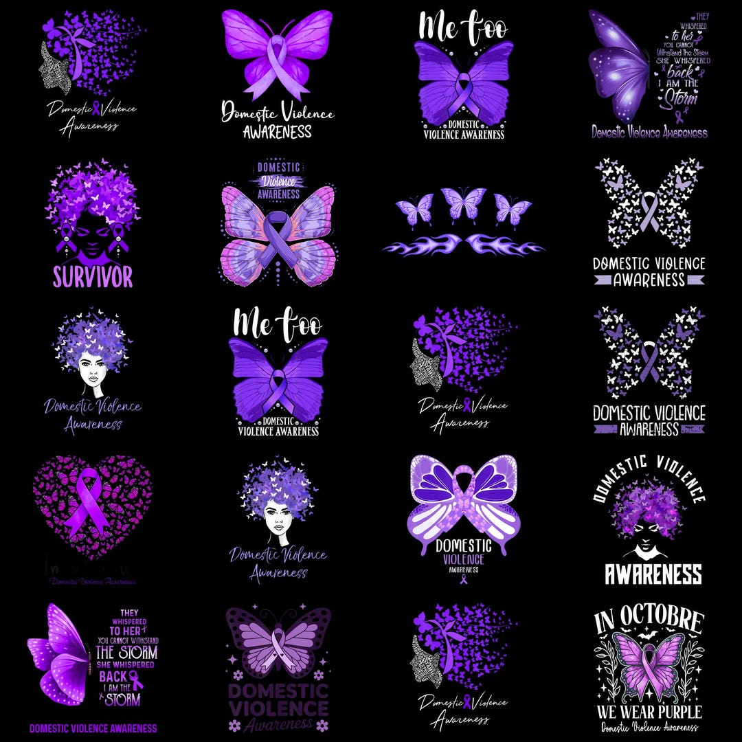 Stop Violence End Silence Png Domestic Violence Awareness Clipart