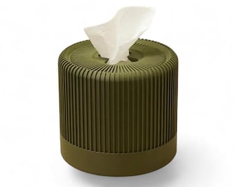 Caja de papel higiénico Japandi / Soporte minimalista para papel higiénico / Dispensador de papel higiénico / Decoración moderna para el baño / Impresión 3D