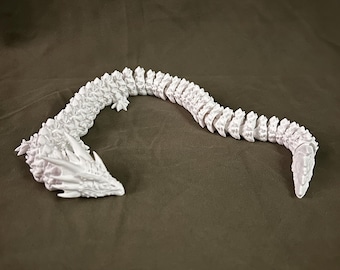 Articulated 3D Printed Dragon – Flexible Fidget Toy & Desk Decor