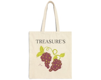 Don&#39;t Be Sour Grapes Cotton Canvas Tote Bag
