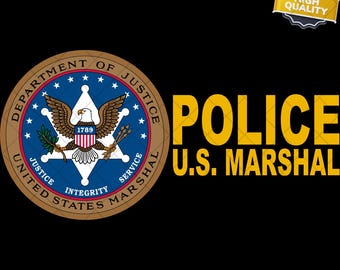 Police Us Marshal United States Military Special Force Department PNG & SVG Digital Download - Instant Download