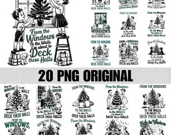 窓から壁まで20のデザイン ホールを飾り付けようと思っているPng、クリスマスPng、クリスマスギフトPng、面白いクリスマスPng