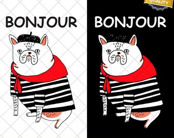 Kate Spade Antoine französische Bulldogge PNG und SVG Digital Download - Sofort Download