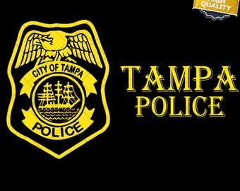 New Tampa Florida Police Department Service PNG & SVG Digital Download - Instant Download