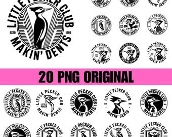 20 Little Pecker Club SVG PNG, Laser Engraving File Leather Hat Patch Designs Vector Logo Adult,Cricut cut files Cut File Funny Trendy Shirt