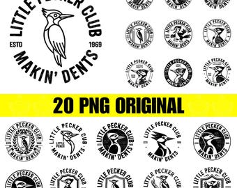 20 Little Pecker Club SVG PNG, Laser Engraving File Leather Hat Patch Designs Vector Logo Cut File Funny Trendy Shirt,Adult,Cricut cut files