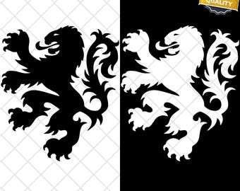 Netherlands Classic Lion Logo Holland Dutch Cruyff Van Basten Soccer PNG & SVG Digital Download - Instant Download