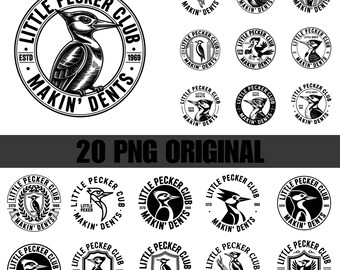20 Little Pecker Club SVG PNG, Funny Trendy Shirt Laser Engraving File Leather Hat Patch Designs Vector Logo Cut File,Adult,Cricut cut files