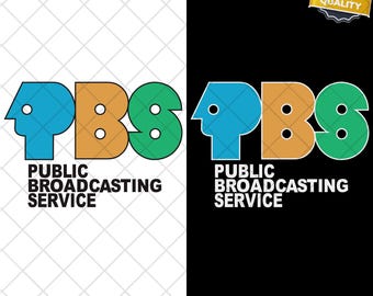 Pbs Retro Logo Public Sendung PNG & SVG Digital Download - Sofort Download