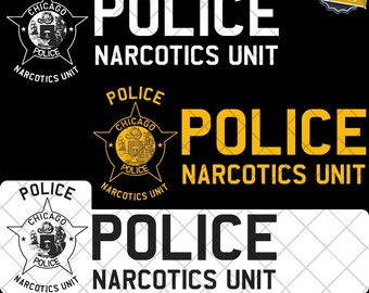 New Chicago NARCOTIK Polizeistation USA PNG & SVG Digital Download - Sofort Download