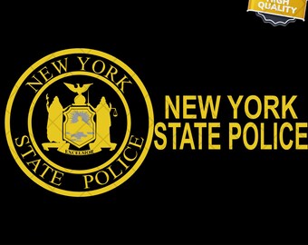 New York State Police United States Department PNG & SVG Digital Download - Instant Download