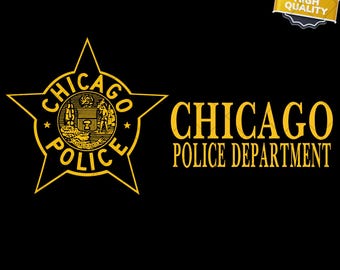 New Chicago Police Department United States Tee PNG & SVG Digital Download - Instant Download