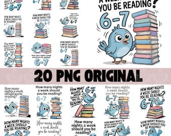 20 Design Wie viele Nächte in der Woche sollten Sie 6-7 Png lesen, Taube Elefant Schweinchen Kinderbücher Png, lustiger Lehrer Sechs Sieben 67 Png