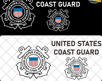 Neue USCS US Coast Guard Militär PNG & SVG Digital Download - Sofort Download