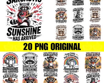 20 Your little ray of sarcastic sunshine svg, Sarcastic svg, Has arrived svg, funny raccoon svg, sassy raccoon, trendy design sublimation