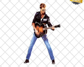 New Faith George Michael Wham Regalo Ideal PNG y SVG Descarga Digital - Descarga Instantánea