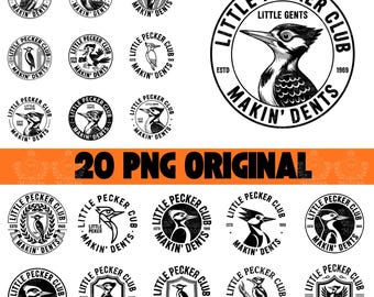 20 Little Pecker Club SVG PNG, Adult,Cricut cut file, Laser Engraving File Leather Hat Patch Designs Vector Logo Cut File Funny Trendy Shirt