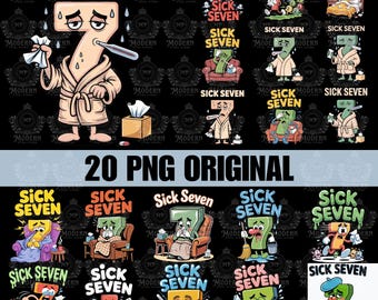 20 Design Sick Seven 67 ハロウィンコスチュームPNG、面白いミームデザイン、面白いハロウィンPNG、流行のティーンスラングPNG（昇華転写用）