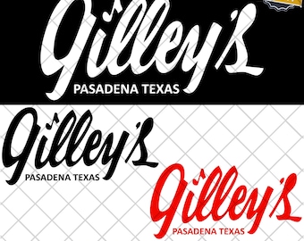 New Gilley's PNG & SVG Digital Download T-Shirt Bar Urban Cowboy Gilleys Texas - Instant Download