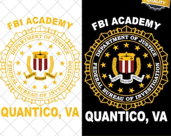 New Fbi Academy Quantico Va Police United States Department Of Justice PNG & SVG Digital Download - Instant Download