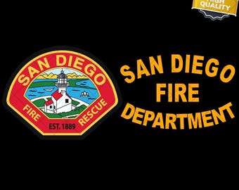 New San Diego Firefighter Fire Department Rare Firearm PNG & SVG Digital Download - Instant Download